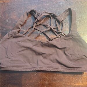 Lululemon Athletica Brown Strappy Sports Bra